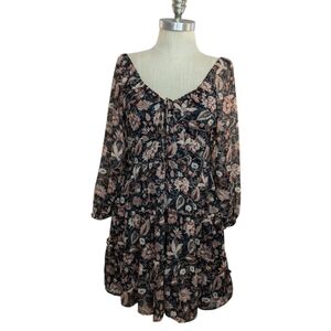 Madewell Amalia Tiered Mini Dress Size 4